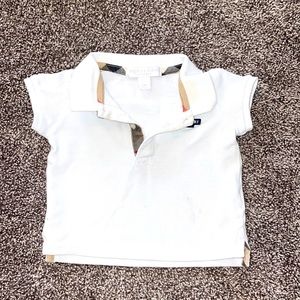 Burberry Baby white polo. 6m